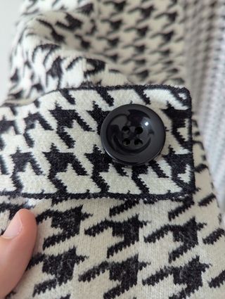 Abrigo Zara - Blanco y Negro