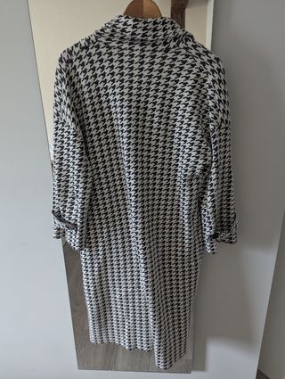 Abrigo Zara - Blanco y Negro
