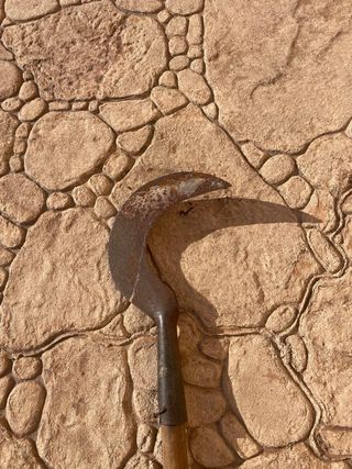 Hoz antigua de cosecha