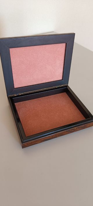 Caja para los puros antiguo madera, plata.