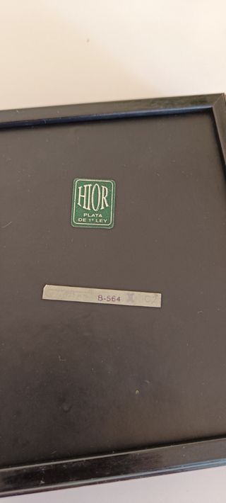 Caja para los puros antiguo madera, plata.