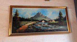 Cuadro paisaje óleo sobre lienzo