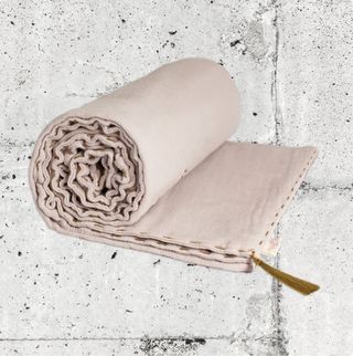 Set de 2 mantitas o plaid de cama - Rosa Empolvado