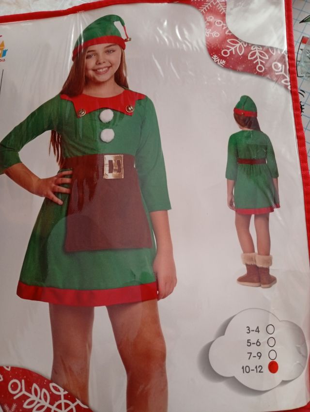 3 Disfraces,tirolesa,elfa ayudante de Papa noel,no