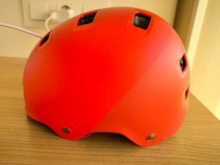 Casco bici niños rojo