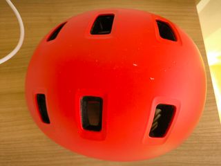 Casco bici niños rojo