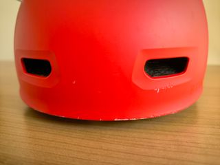 Casco bici niños rojo