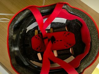 Casco bici niños rojo