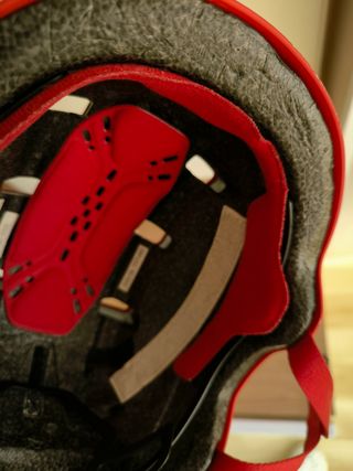 Casco bici niños rojo