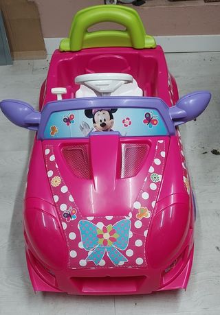 Coche Minnie Mouse eléctrico con cargador