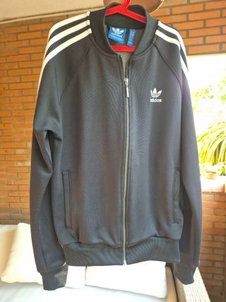 Chaqueta Adidas negra vintage talla S