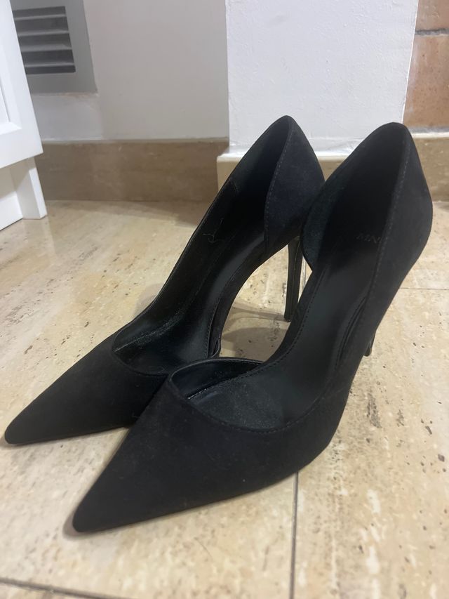 Zapatos negros Mango tacón alto