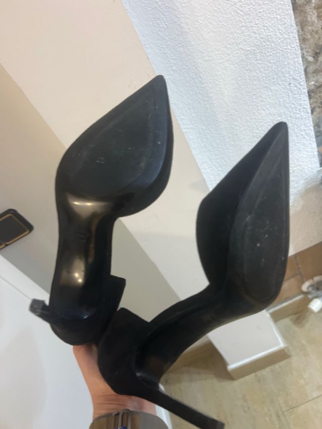 Zapatos negros Mango tacón alto