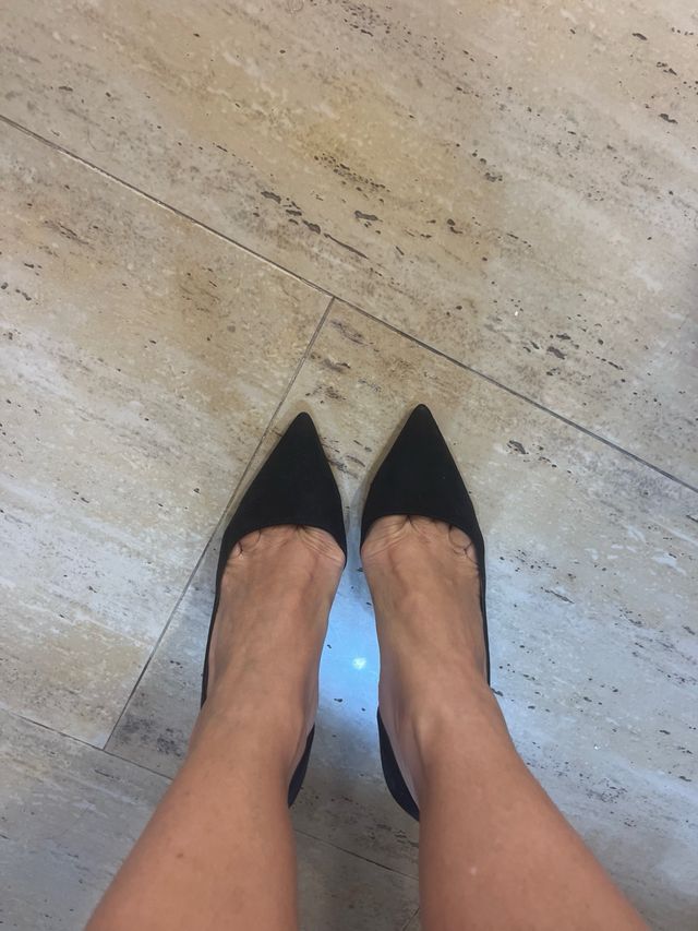 Zapatos negros Mango tacón alto