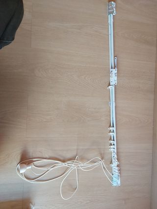 Riel para cortina blanco - 1 ud.