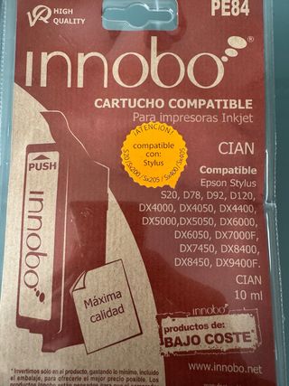 Cartucho Cian Innobo Impresoras Inkjet