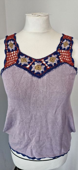 Top crochet Nomeolvides M