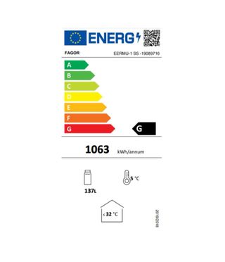 Mini nevera expositora Fagor EERMU-1SS