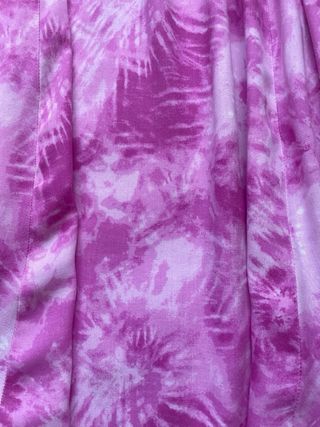 Vestido largo tie-dye rosa