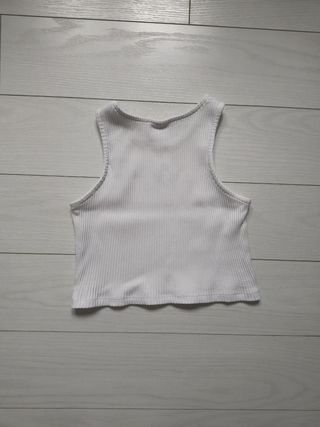 Top blanco Zara niña talla 11-12