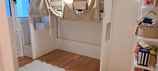 Litera infantil con cortinas