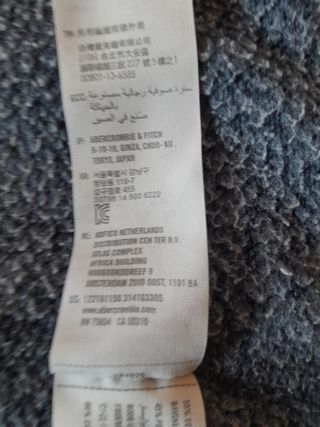 Chaqueta Abercrombie & Fitch gris