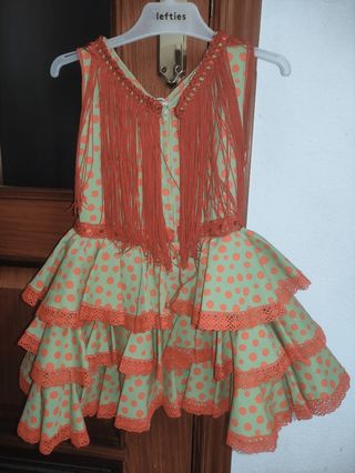 Traje gitana niña 2-3 años.