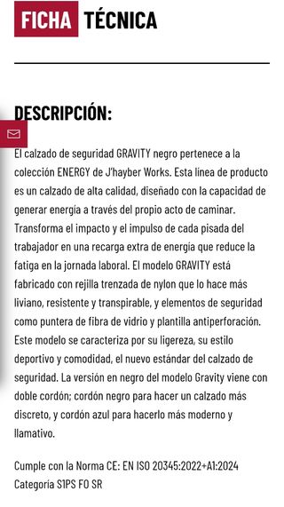 Zapatos seguridad Jhayber Works