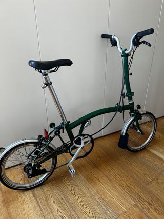 Brompton plegable verde