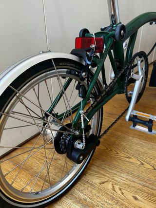 Brompton plegable verde