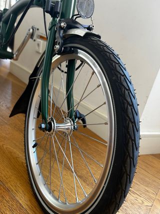 Brompton plegable verde