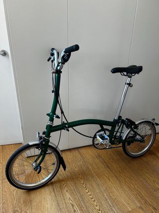Brompton plegable verde