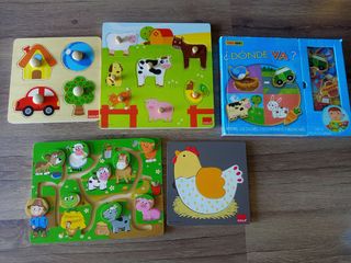 Juegos educativos madera bebé (1-4 años)