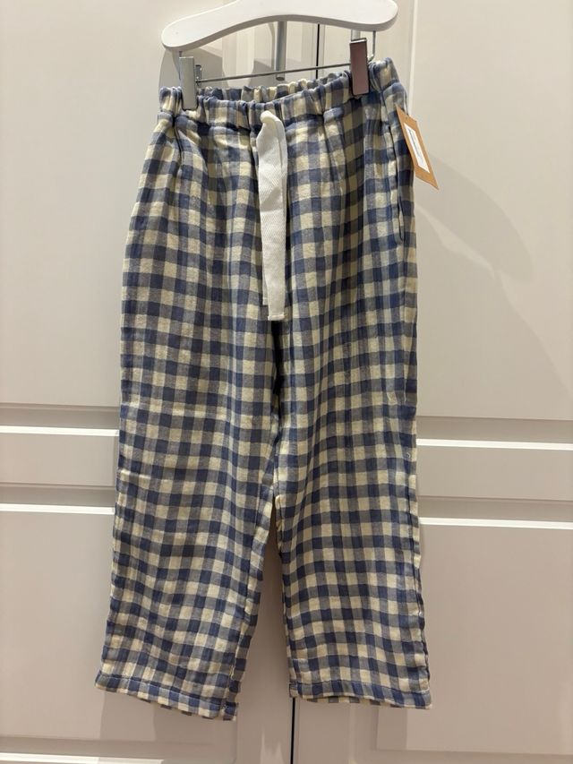 Conjunto niña Mia y Lia vichy azul