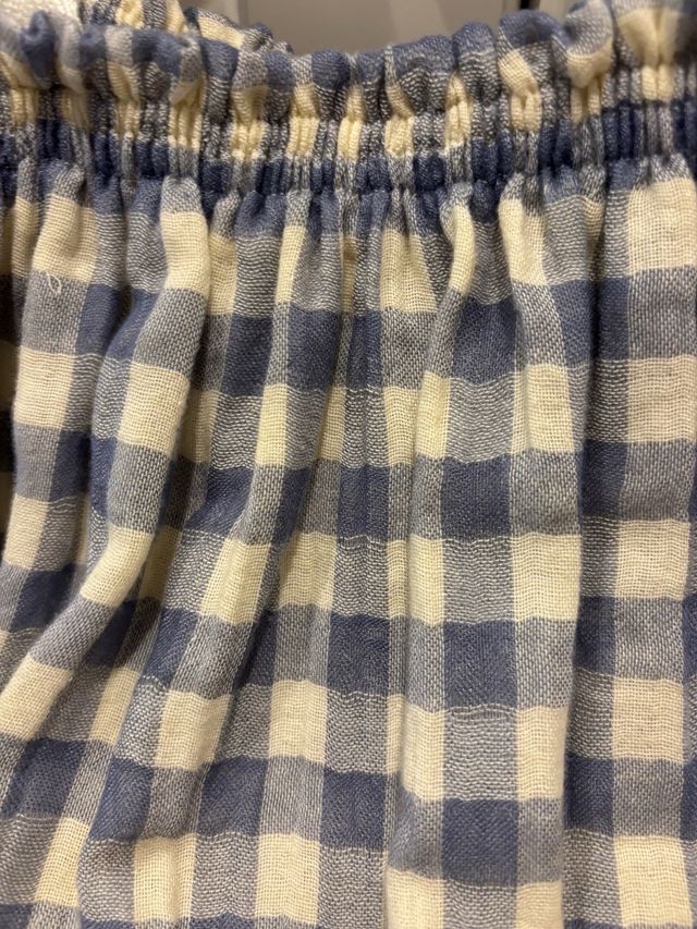 Conjunto niña Mia y Lia vichy azul