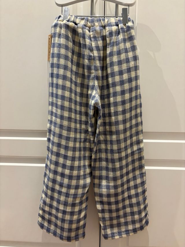 Conjunto niña Mia y Lia vichy azul