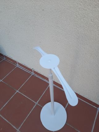 Perchero/galan blanco metal