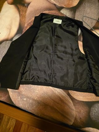 Chaleco FLORIA negro mujer