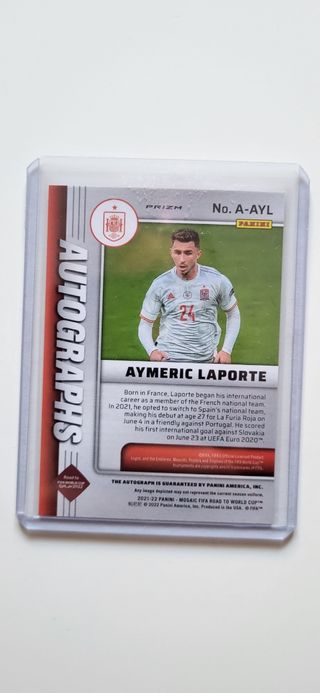 Carta Autografiada Aymeric Laporte