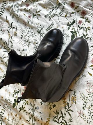 Botas negras piel - talla 41