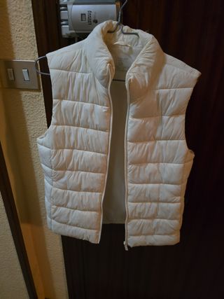 Chaleco acolchado beige