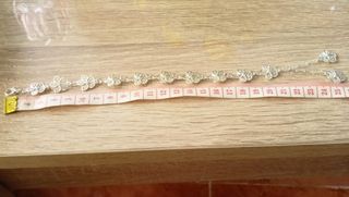 Pulsera baño de plata - Flor