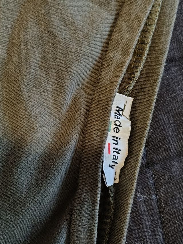 Vestito lungo verde oliva tg unica