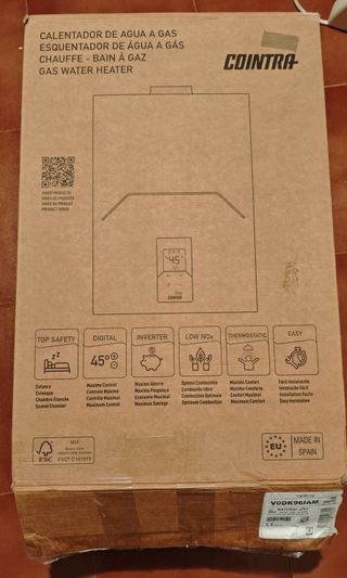 Calentador gas natural Cointra, nuevo