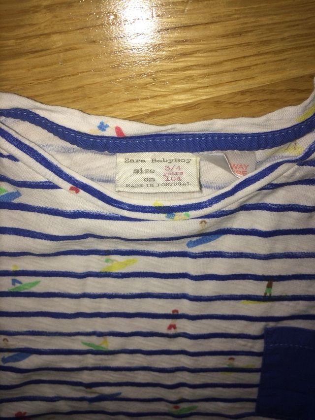 Camiseta Zara niño 3-4 años