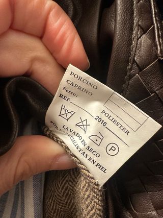 Chaqueta piel marrón W.R.P talla 36
