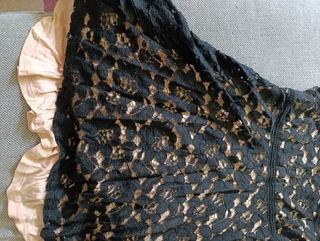 Vestido Zara encaje negro