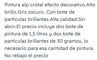 Pintura Alp Crystal Gris Oscuro 1,5L x2