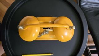 Orologio sveglia PRIMdesign vintage giallo anni 70
