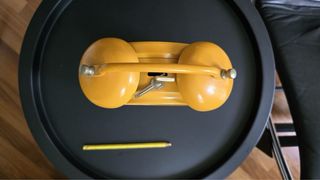 Orologio sveglia PRIMdesign vintage giallo anni 70